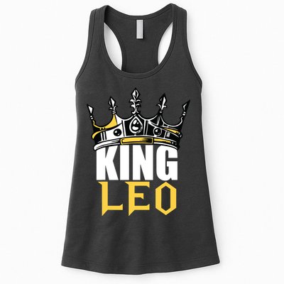Leo Birthday Gifts King Leo Zodiac Womens Tank Top