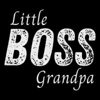 Little Boss Grandpa Baby Children Boy Funny Sibling Cooling Performance Crew T-Shirt