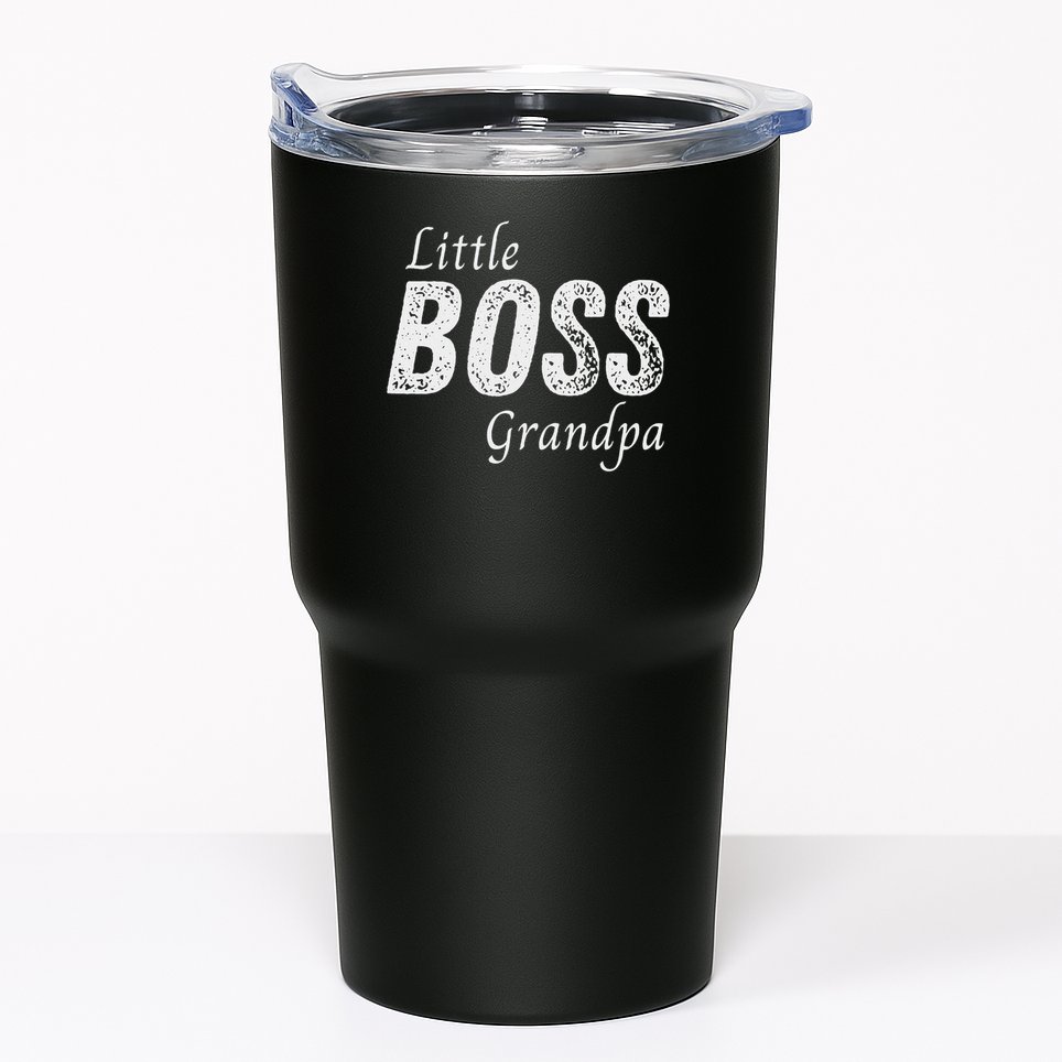 Little Boss Grandpa Baby Children Boy Funny Sibling Tumbler