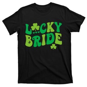 Lucky Bride Groom Couples Matching Wedding St Patricks Day T-Shirt