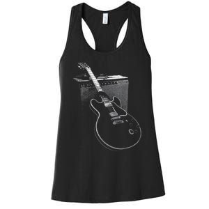 Legendary Blues Guitar and Amp  Women's Racerback Tank