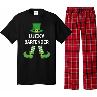 Lucky Bartender Gift Leprechaun Shamrock Hat St Patricks Day Great Gift Pajama Set