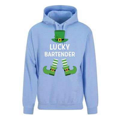 Lucky Bartender Gift Leprechaun Shamrock Hat St Patricks Day Great Gift Unisex Surf Hoodie