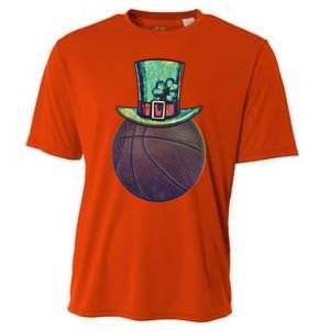 Lucky Basketball Gift Saint Patrick's Day Funny Gift Cooling Performance Crew T-Shirt