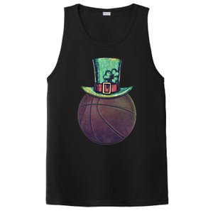 Lucky Basketball Gift Saint Patrick's Day Funny Gift PosiCharge Competitor Tank