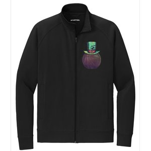 Lucky Basketball Gift Saint Patrick's Day Funny Gift Stretch Full-Zip Cadet Jacket