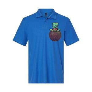 Lucky Basketball Gift Saint Patrick's Day Funny Gift Softstyle Adult Sport Polo