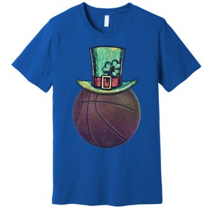 Lucky Basketball Gift Saint Patrick's Day Funny Gift Premium T-Shirt