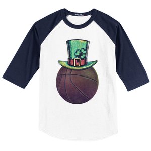 Lucky Basketball Gift Saint Patrick's Day Funny Gift Baseball Sleeve Shirt