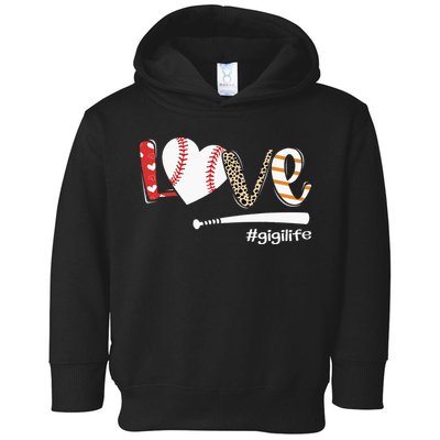 Love Baseball Gigi Baseball Gigi Toddler Hoodie
