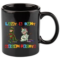 Laut & Bunt Gegen Rechts 11oz C Handle Ceramic Mug