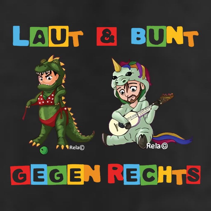Laut & Bunt Gegen Rechts 11oz C Handle Ceramic Mug