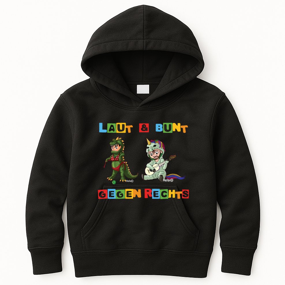 Laut & Bunt Gegen Rechts Kids Hoodie