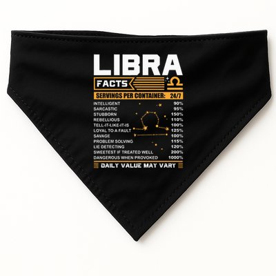 Libra Birthday Gifts Libra Facts Funny USA-Made Doggie Bandana