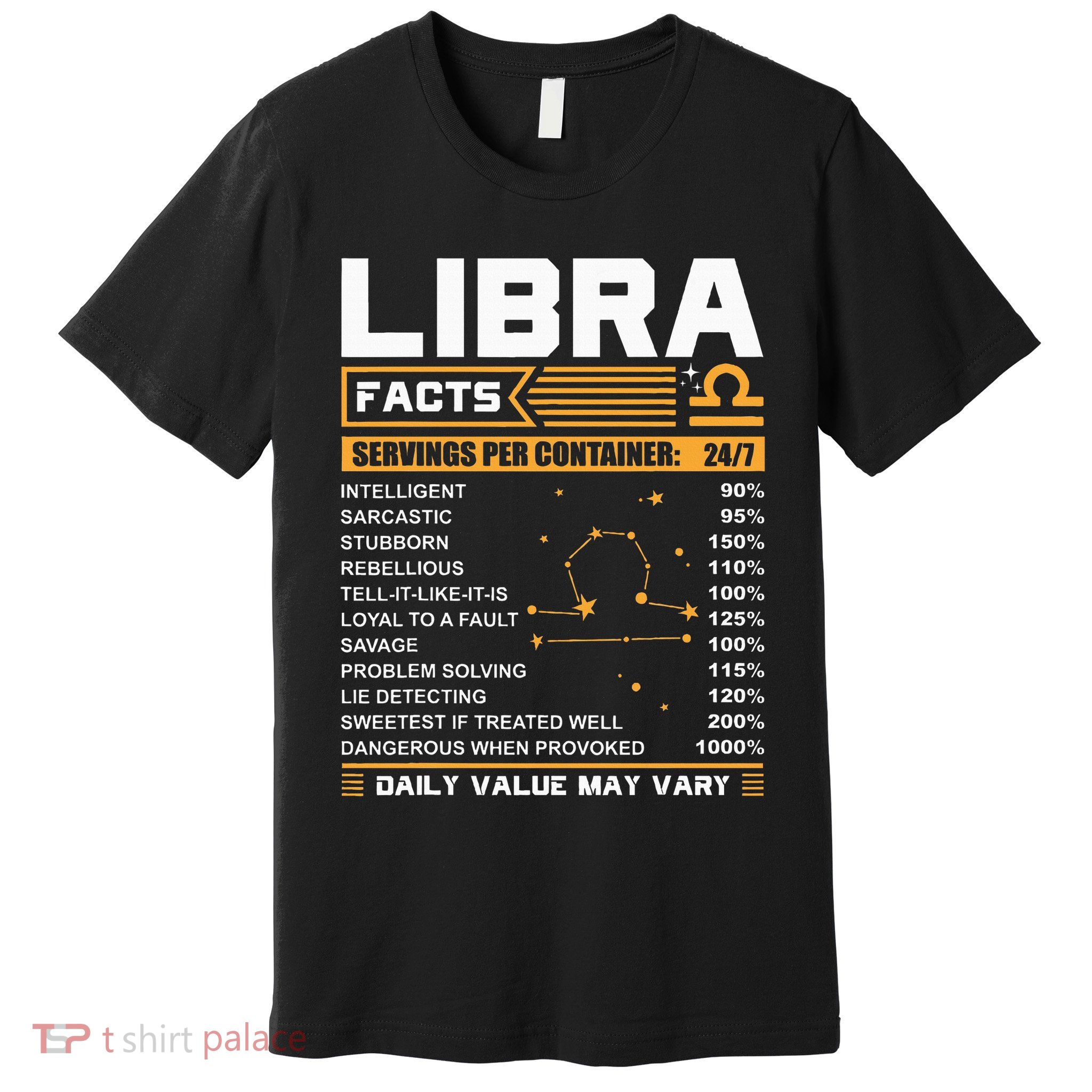 Libra Birthday Gifts Libra Facts Funny Premium T-Shirt