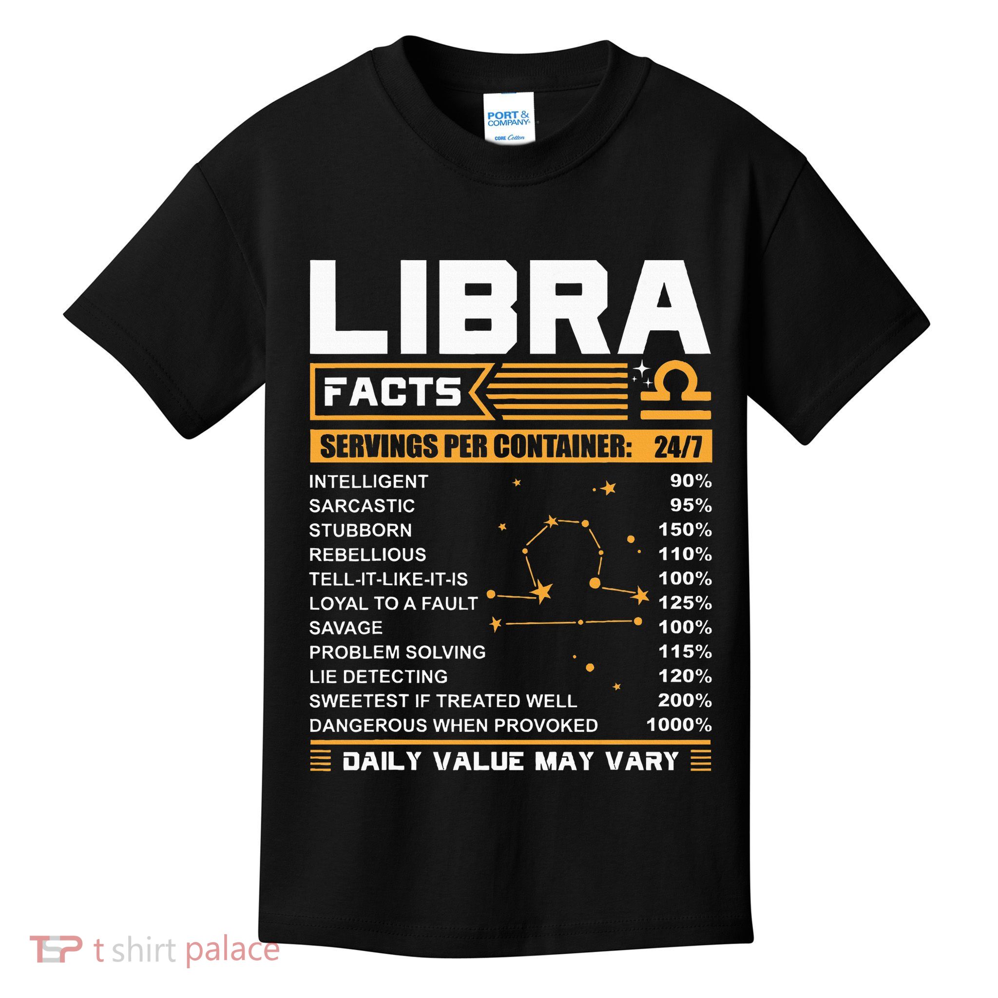 Libra Birthday Gifts Libra Facts Funny Kids T-Shirt
