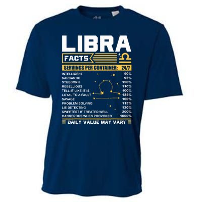 Libra Birthday Gifts Libra Facts Funny Cooling Performance Crew T-Shirt