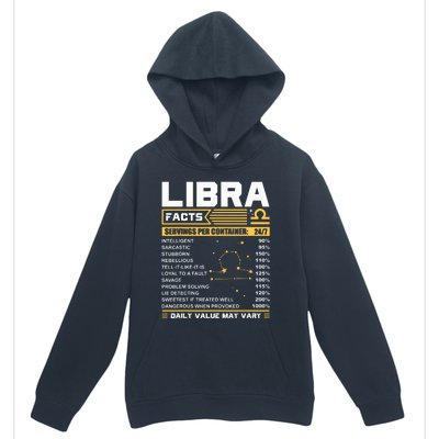 Libra Birthday Gifts Libra Facts Funny Urban Pullover Hoodie