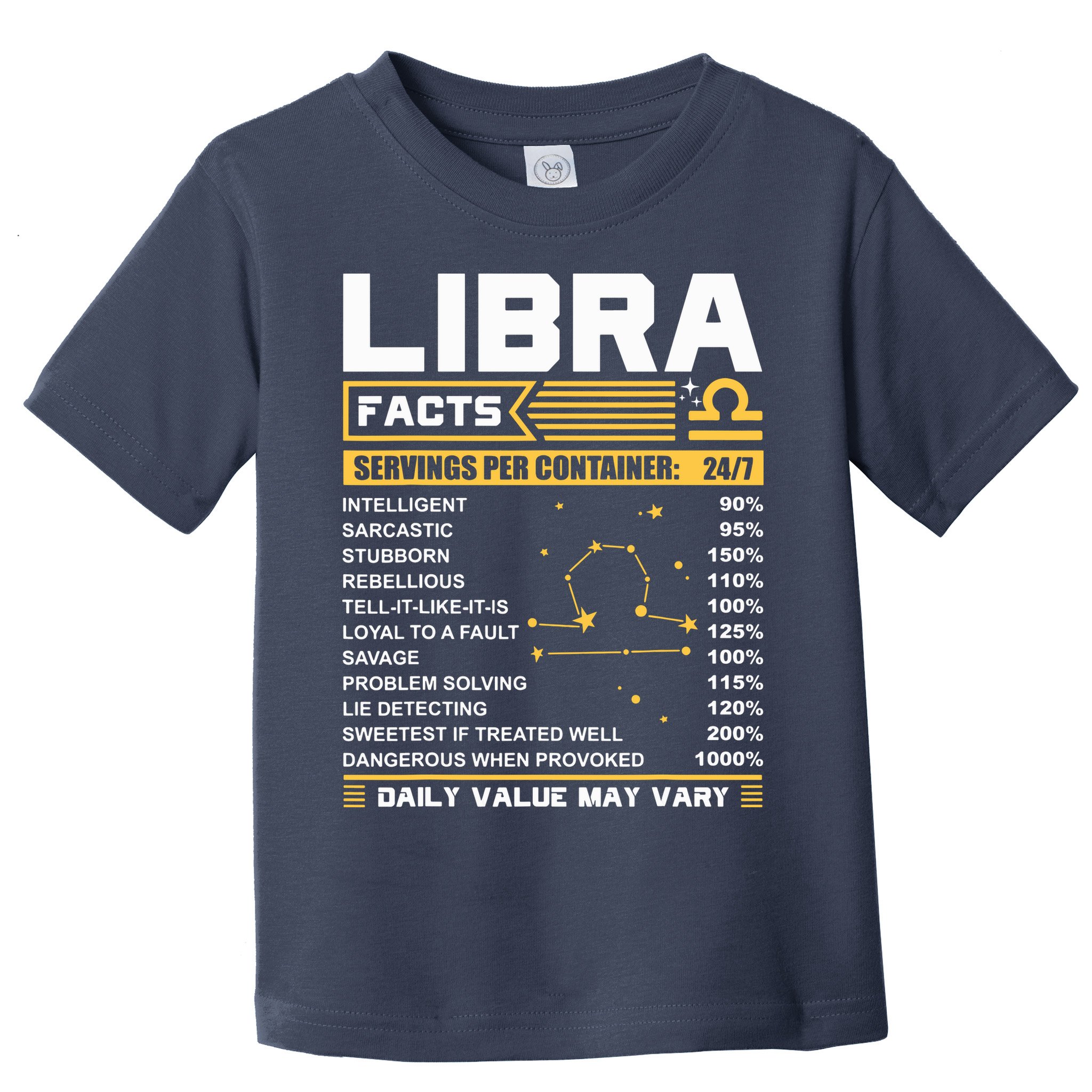 Libra Birthday Gifts Libra Facts Funny Toddler T-Shirt