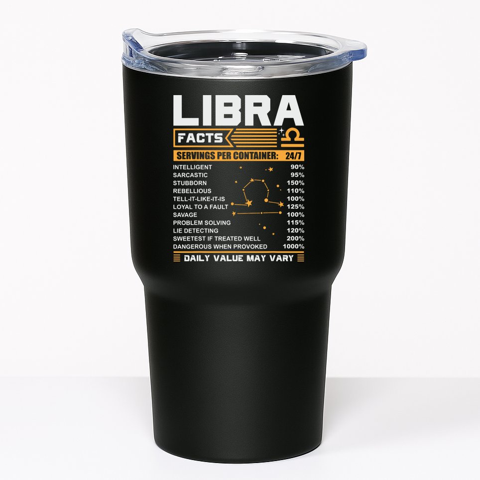 Libra Birthday Gifts Libra Facts Funny Tumbler