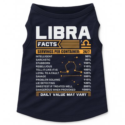 Libra Birthday Gifts Libra Facts Funny Doggie Tank