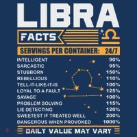 Libra Birthday Gifts Libra Facts Funny Tall T-Shirt