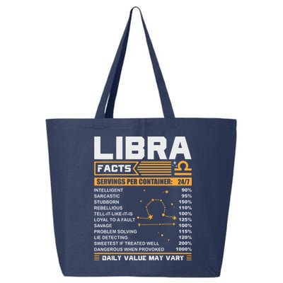 Libra Birthday Gifts Libra Facts Funny 25L Jumbo Tote