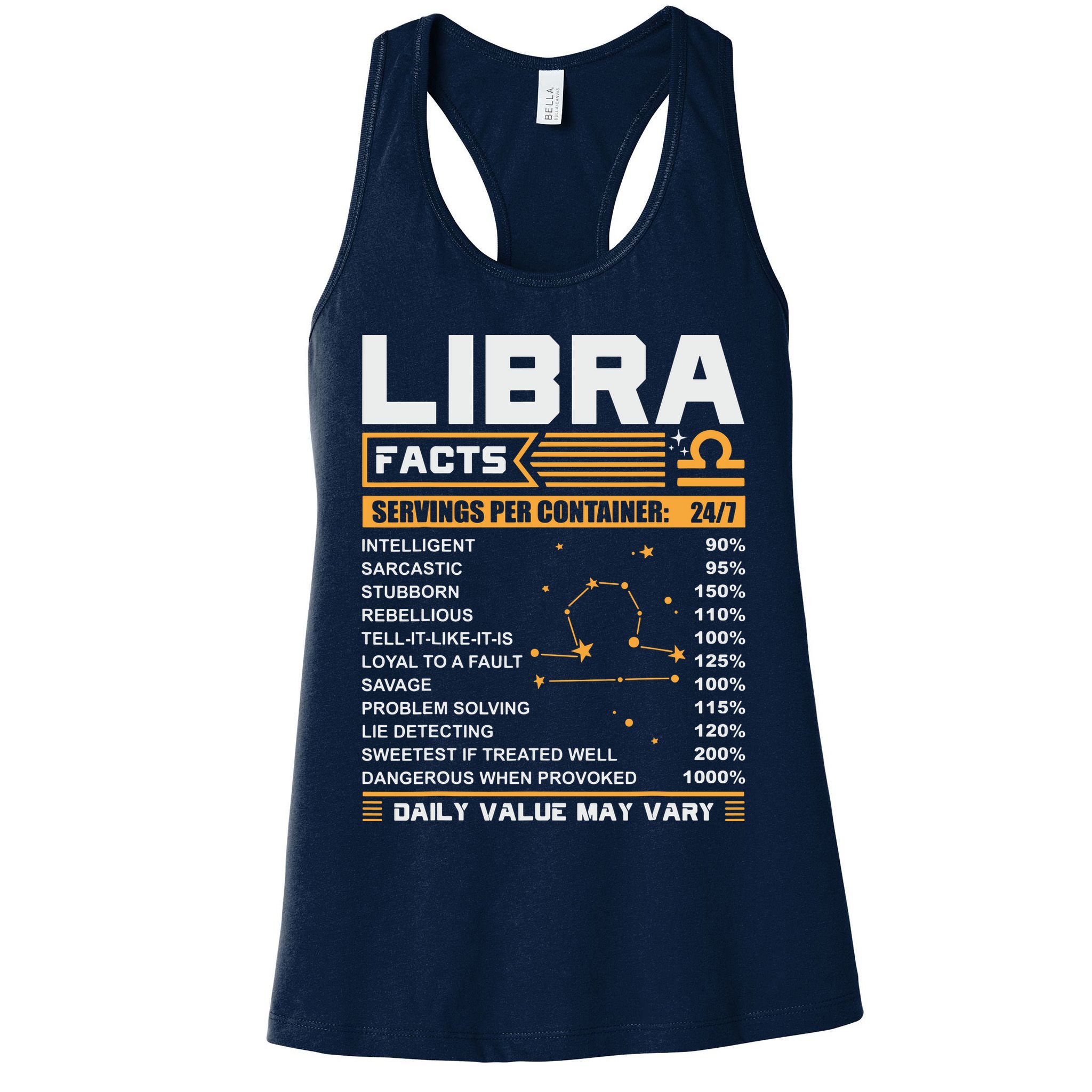 Libra Birthday Gifts Libra Facts Funny Womens Tank Top