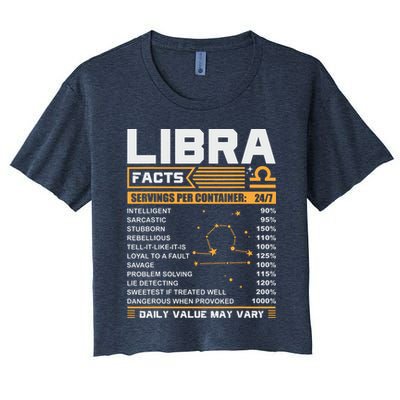 Libra Birthday Gifts Libra Facts Funny Crop Top