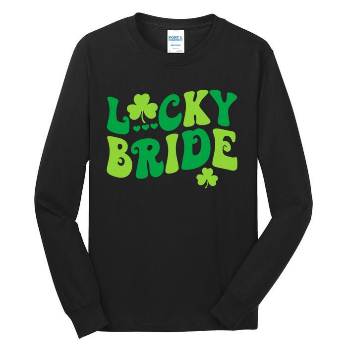 Lucky Bride Groom Couples Matching Wedding St PatrickS Day Tall Long Sleeve T-Shirt