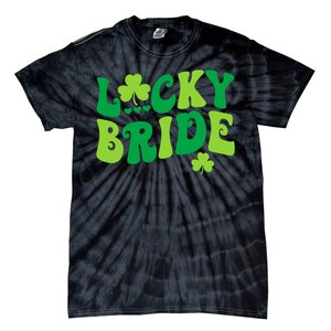 Lucky Bride Groom Couples Matching Wedding St PatrickS Day Tie-Dye T-Shirt