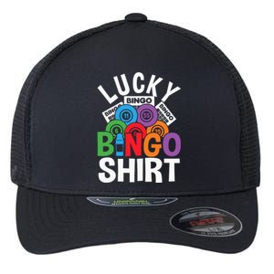 Lucky Bingo Gambling Fun Bingo Lover Design Flexfit Unipanel Trucker Cap