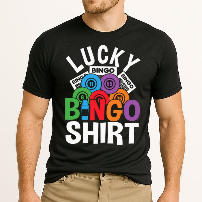 Lucky Bingo Gambling Fun Bingo Lover Design Cooling Performance Crew T-Shirt