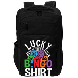 Lucky Bingo Gambling Fun Bingo Lover Design Impact Tech Backpack