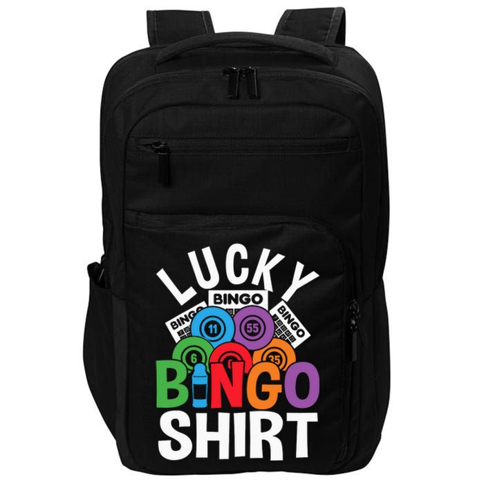 Lucky Bingo Gambling Fun Bingo Lover Design Impact Tech Backpack