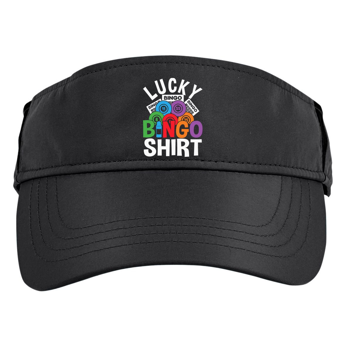 Lucky Bingo Gambling Fun Bingo Lover Design Adult Drive Performance Visor