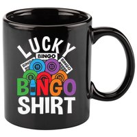 Lucky Bingo Gambling Fun Bingo Lover Design 11oz C Handle Ceramic Mug