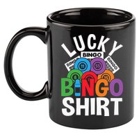 Lucky Bingo Gambling Fun Bingo Lover Design 11oz C Handle Ceramic Mug