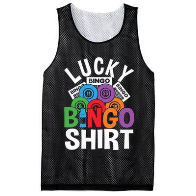 Lucky Bingo Gambling Fun Bingo Lover Design Mesh Reversible Basketball Jersey Tank