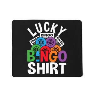 Lucky Bingo Gambling Fun Bingo Lover Design Mousepad