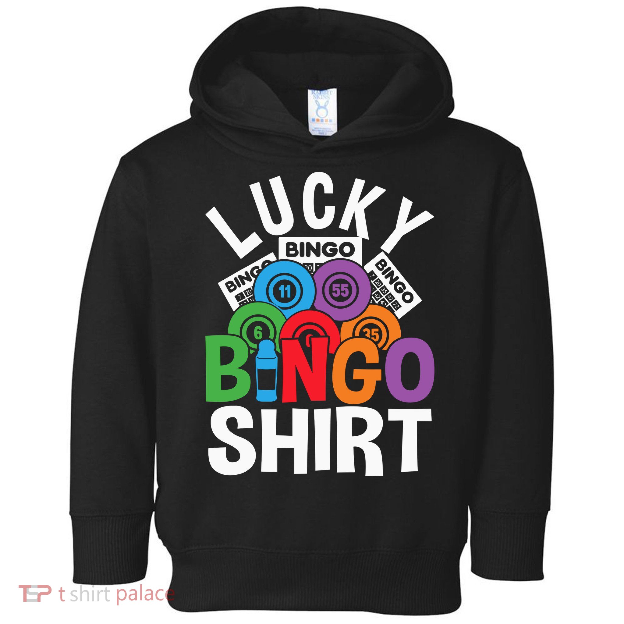Lucky Bingo Gambling Fun Bingo Lover Design Toddler Hoodie