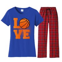 Love Basketball Gift Basketball Gift Women's Flannel Pajama Set