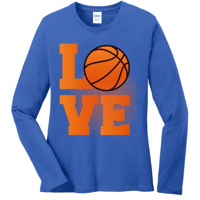 Love Basketball Gift Basketball Gift Ladies Long Sleeve Shirt