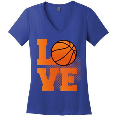 Love Basketball Gift Basketball Gift Women's V-Neck T-Shirt