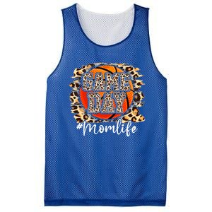 Leopard Basketball Game Vibes Basketball Mom Mothers Day Cute Gift Mesh Reversible Basketball Jersey Tank