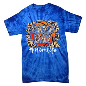 Leopard Basketball Game Vibes Basketball Mom Mothers Day Cute Gift Tie-Dye T-Shirt