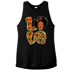 Love Black History Month Juneteenth African American Pride Funny Gift Ladies PosiCharge Tri-Blend Wicking Tank