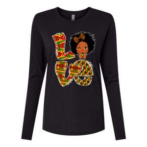 Love Black History Month Juneteenth African American Pride Funny Gift Womens Cotton Relaxed Long Sleeve T-Shirt