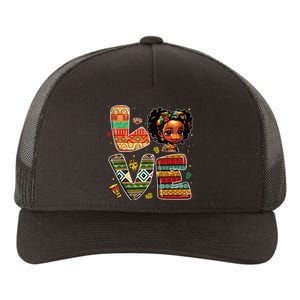 Love Black History Month Strong African Yupoong Adult 5-Panel Trucker Hat