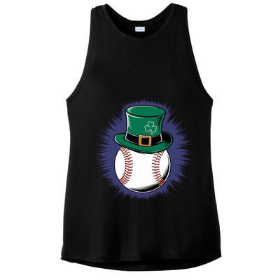 Leprechaun Baseball Hat St PatrickS Day Sports Fans Gift Ladies PosiCharge Tri-Blend Wicking Tank